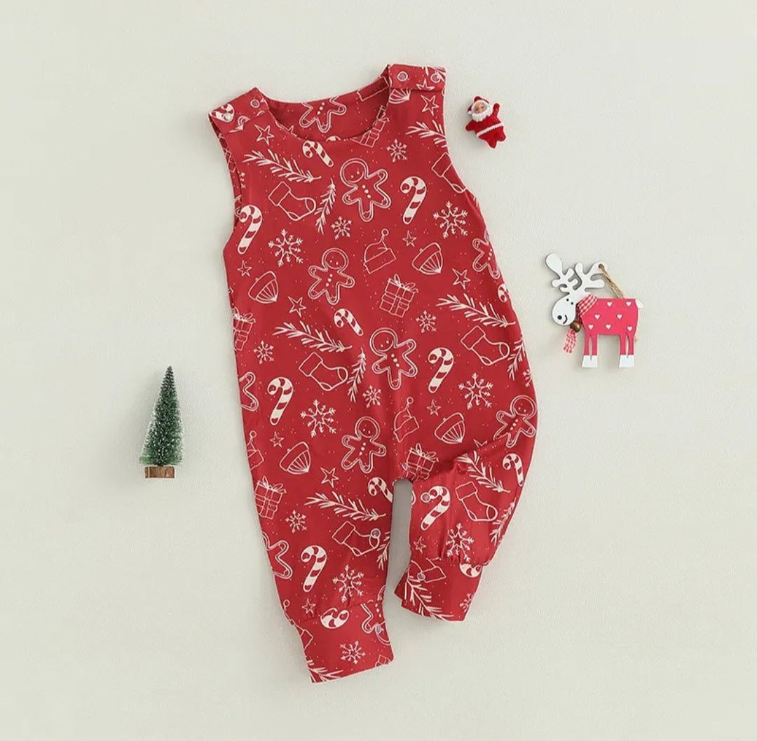 Gingerbread Christmas Romper 