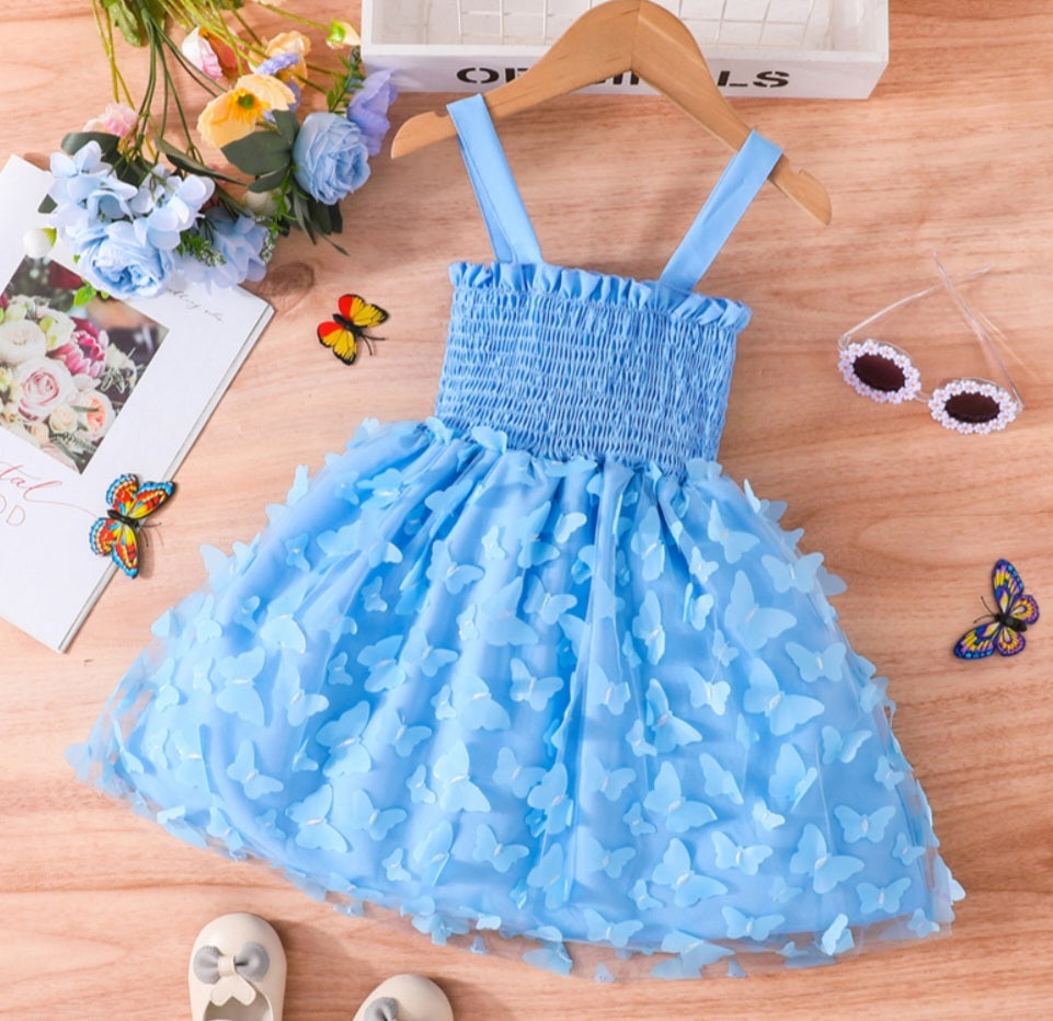 Blue Butterfly Dress 1000116