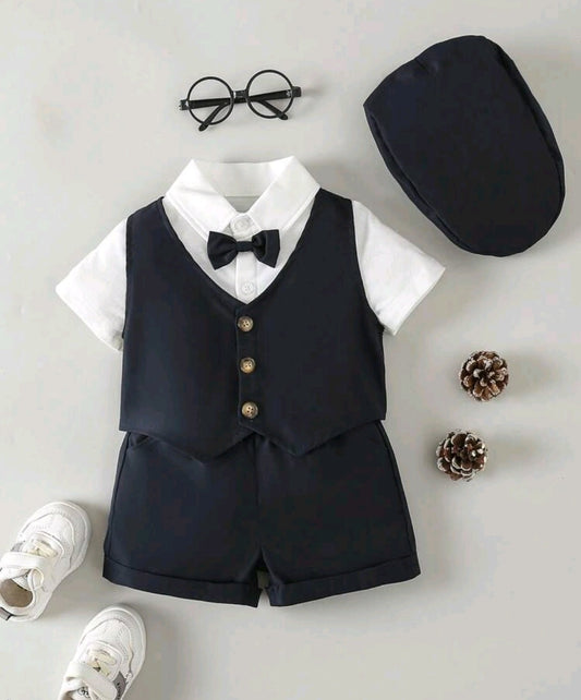 5PCS Gentleman Suit Navy