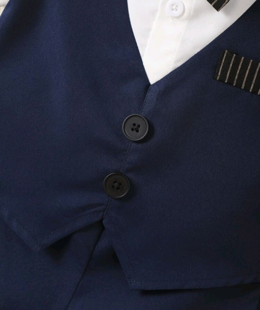 Gentleman Suit Navy and White 