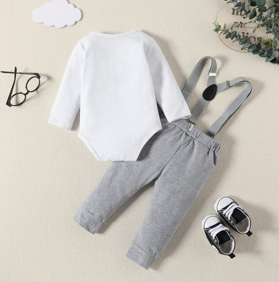 Wild One Birthday Outfit Gray