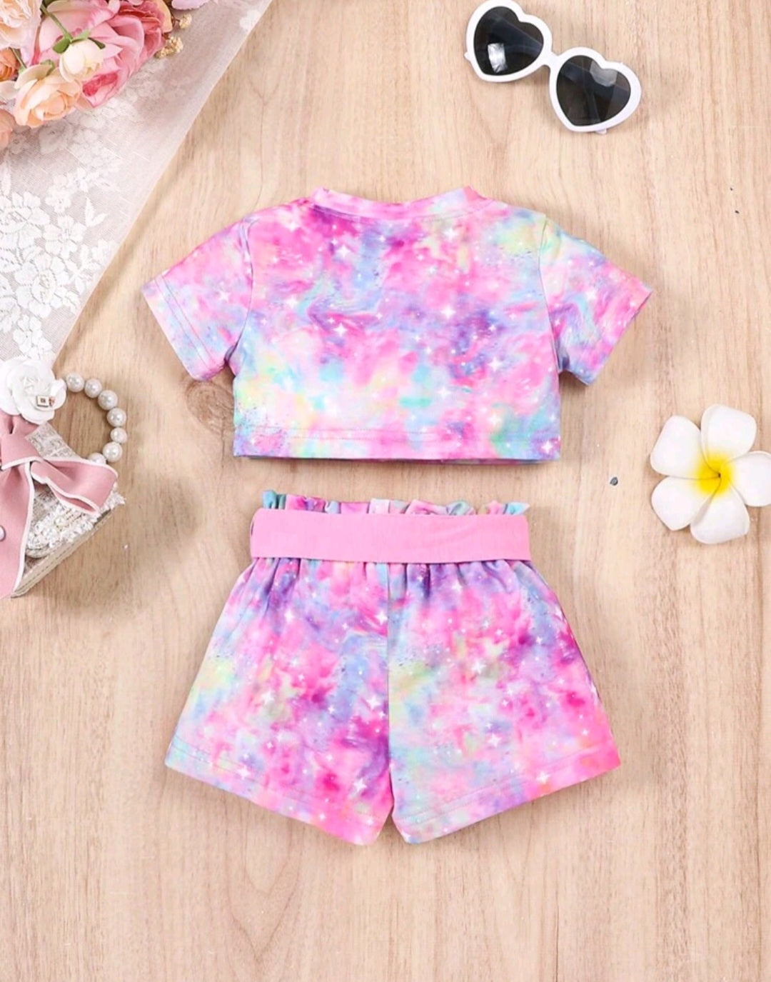 Unicorn Crop Top and Shorts