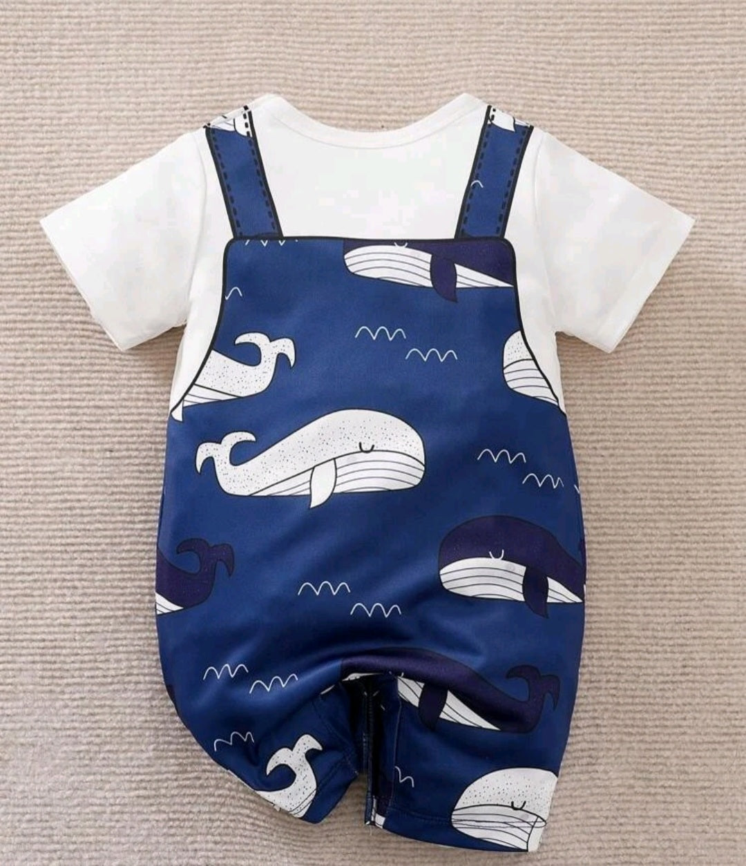 Whale Navy 2 in 1 Romper