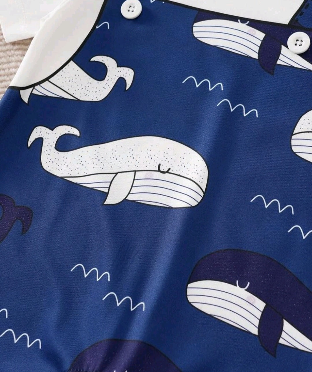 Whale Navy 2 in 1 Romper
