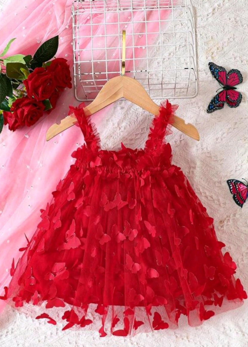 Red Butterfly Dress 