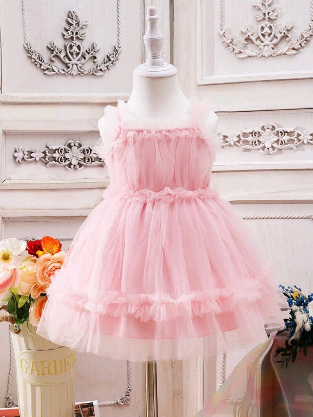 Pink Ruffle Dress 1000501