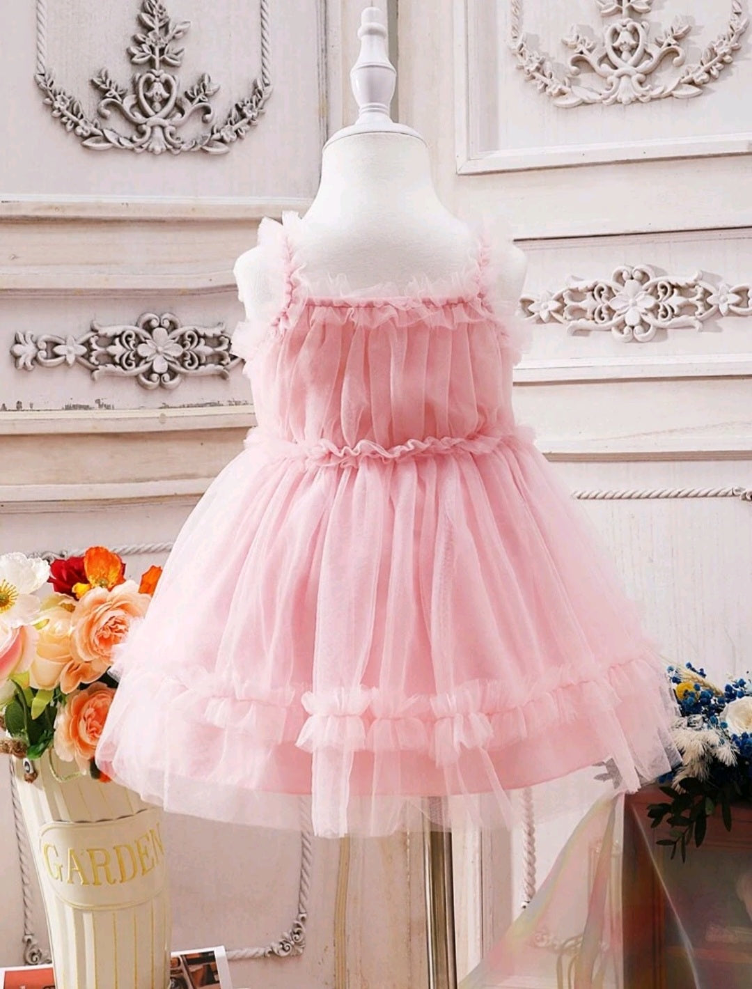Pink Ruffle Dress 1000501