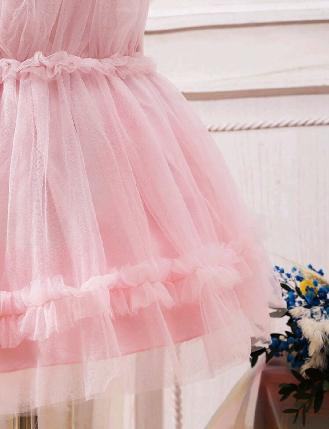 Pink Ruffle Dress 