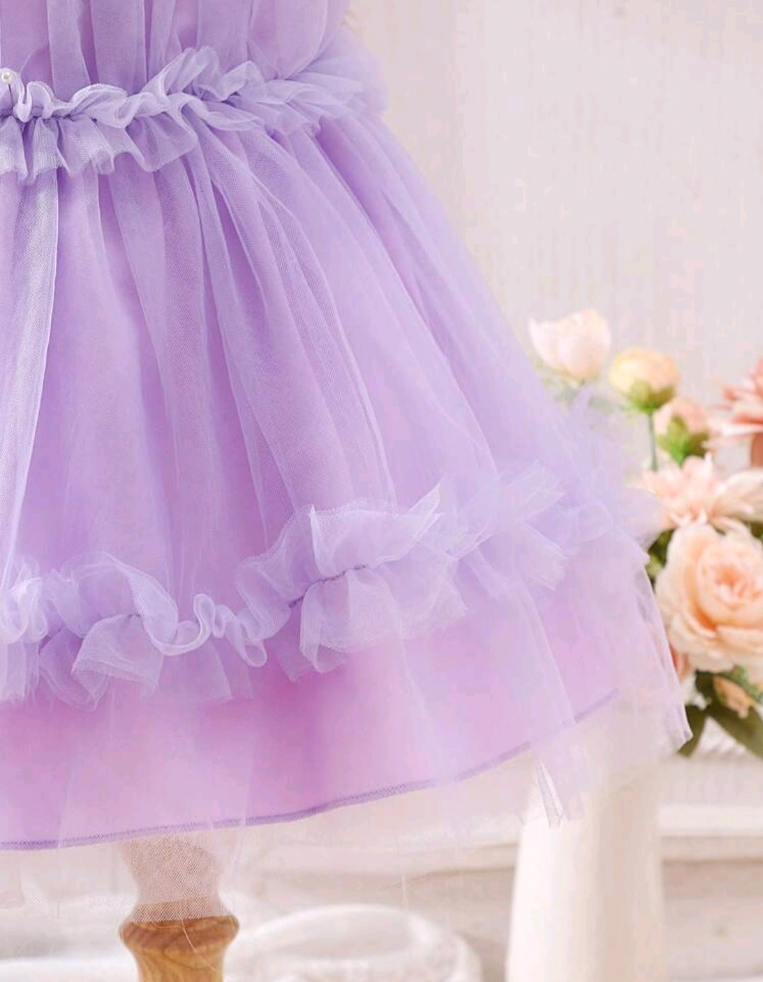 Purple Ruffle Dress 1000472