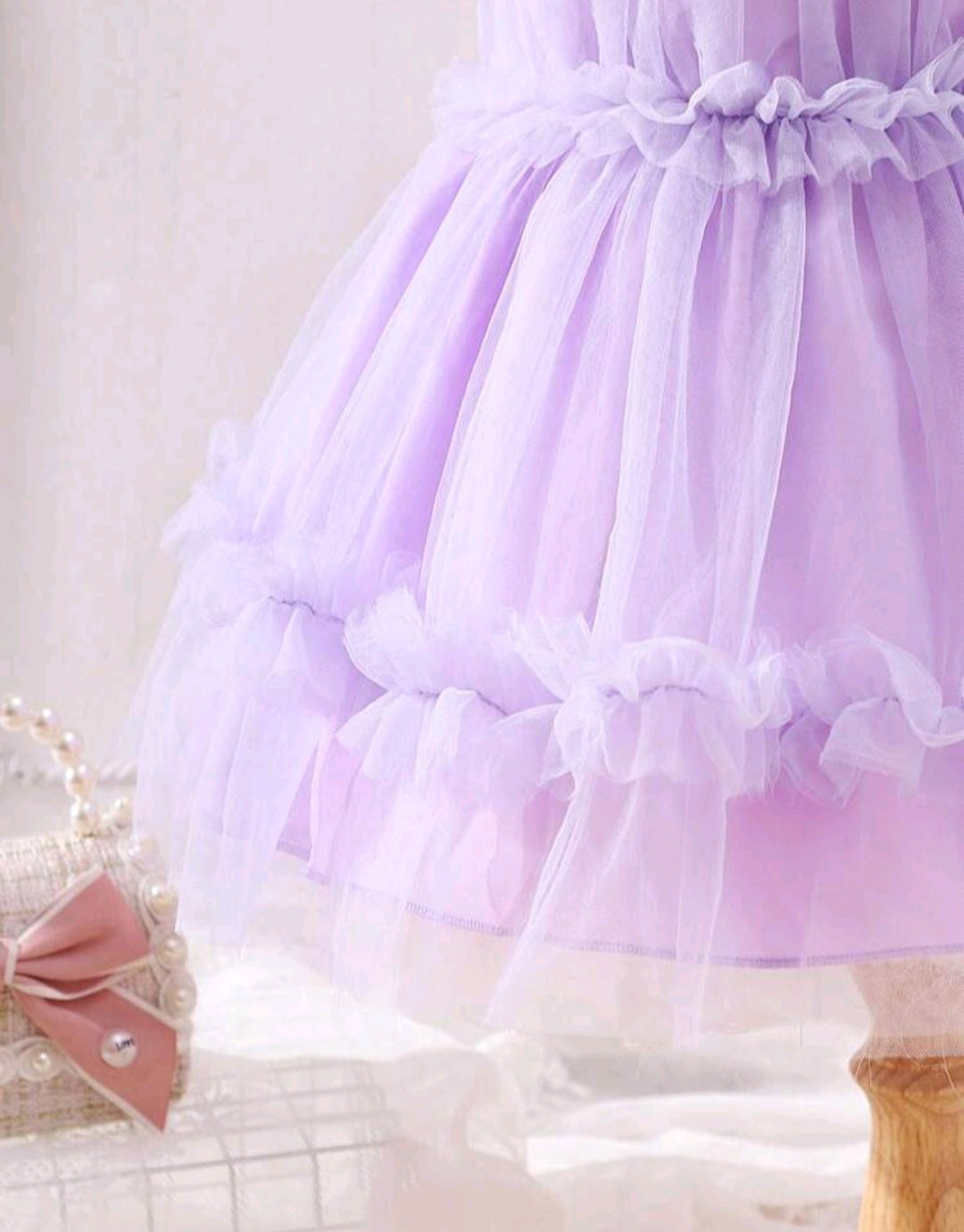 Purple Ruffle Dress 1000472