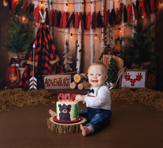 First Birthday Outfit ONE Romper Denims and Suspenders