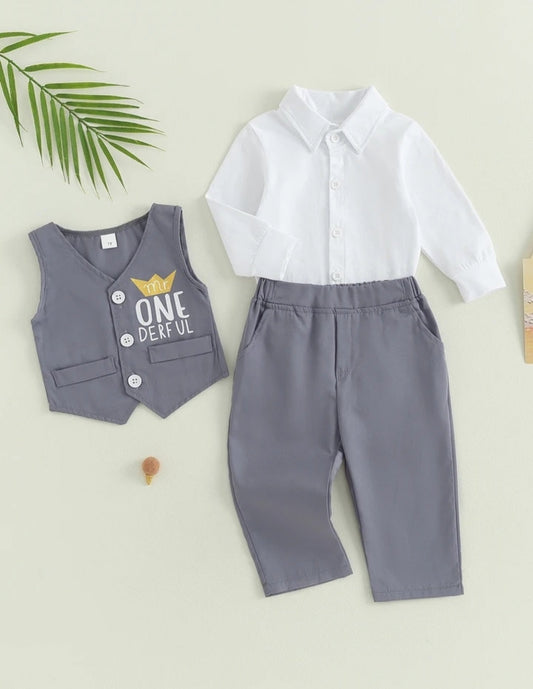 Mr One Derful Birthday Outfit  2000275