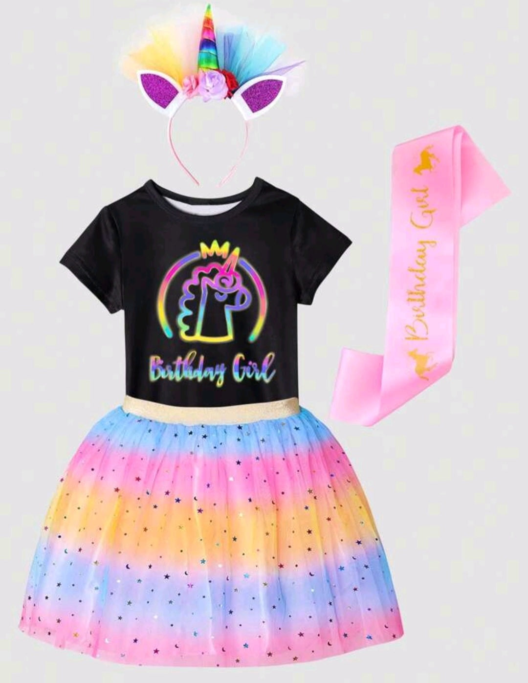 4PSC Unicorn Birthday Outfit 