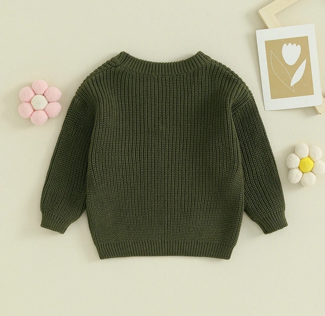 Olive Luxury Sweater Gender Neutral #10020028