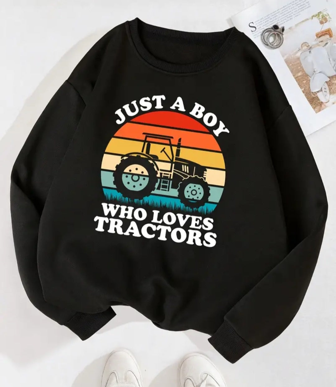 Just a Boy Who Loves a Tractor Top