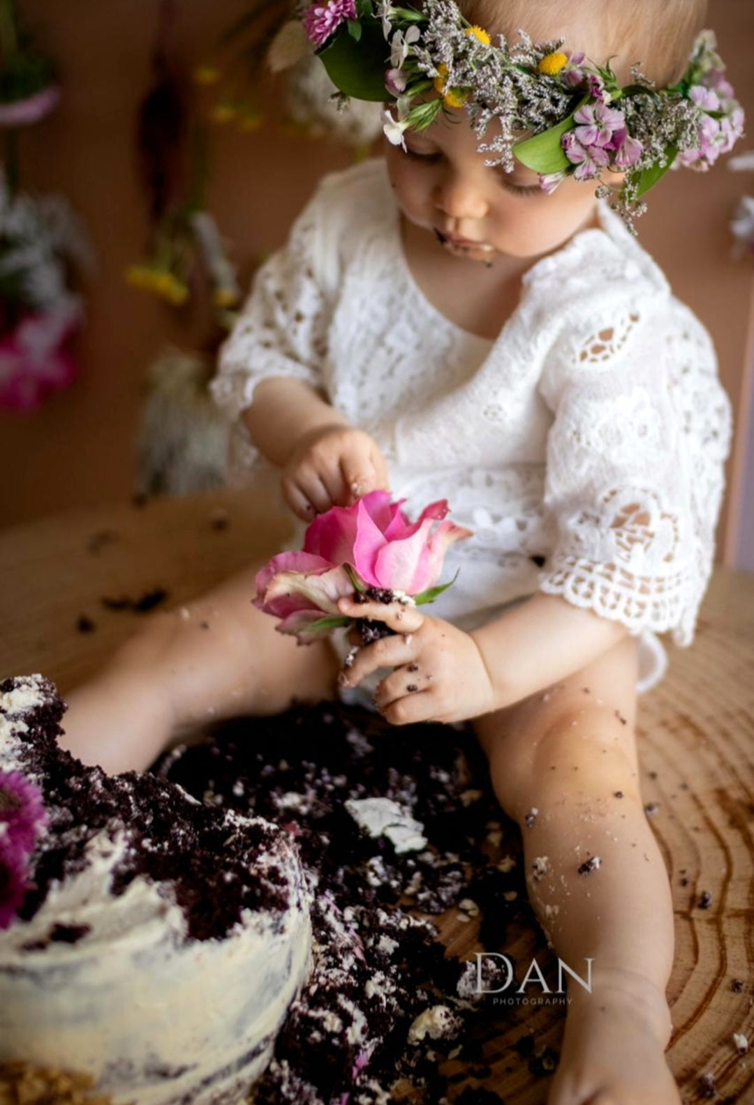 Bell Sleeve Lace White Romper 1000147