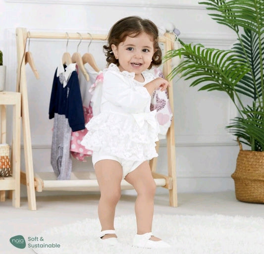 Long Sleeve Lace Romper Dress 1000181