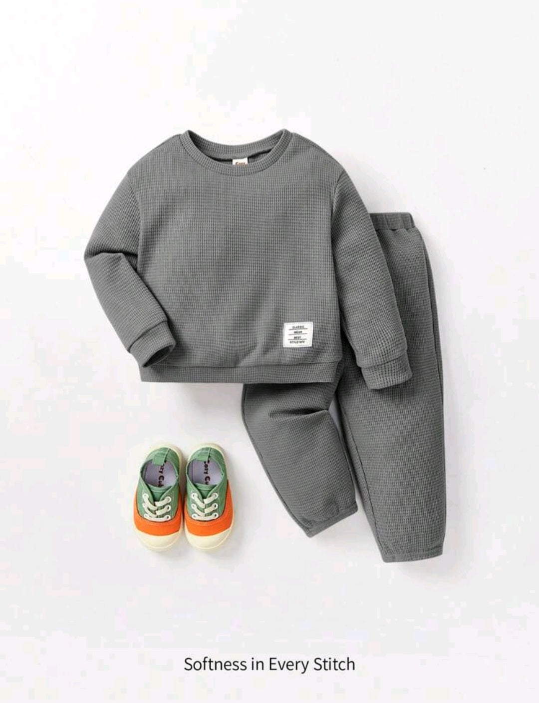 Gray Cotton, Gender Neutral Activewear