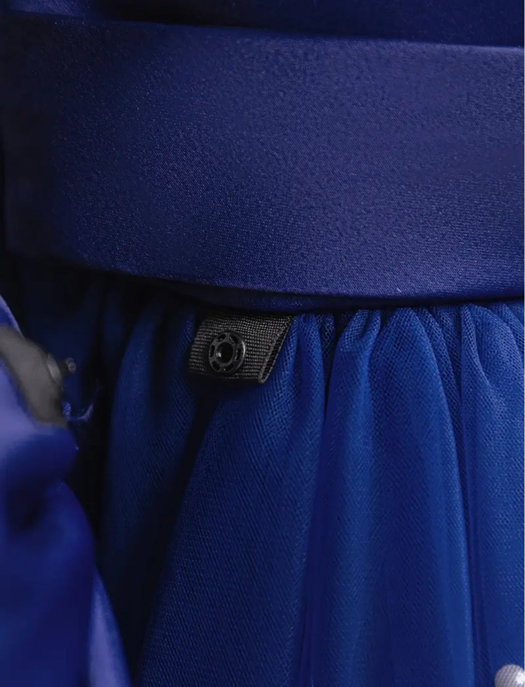 Navy Special Occasions Dress Ball Gown with Pearls  1000204