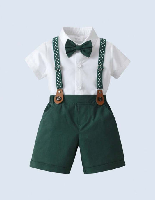 Forest Green Gentleman Suit 4PCS Outfit  2000136