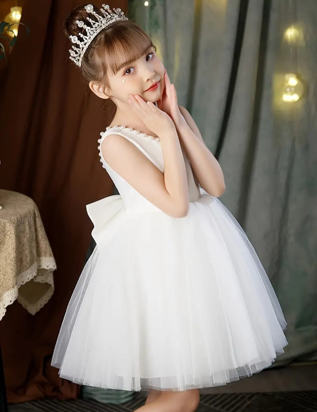 White Special Occasions Dress Ball Gown 