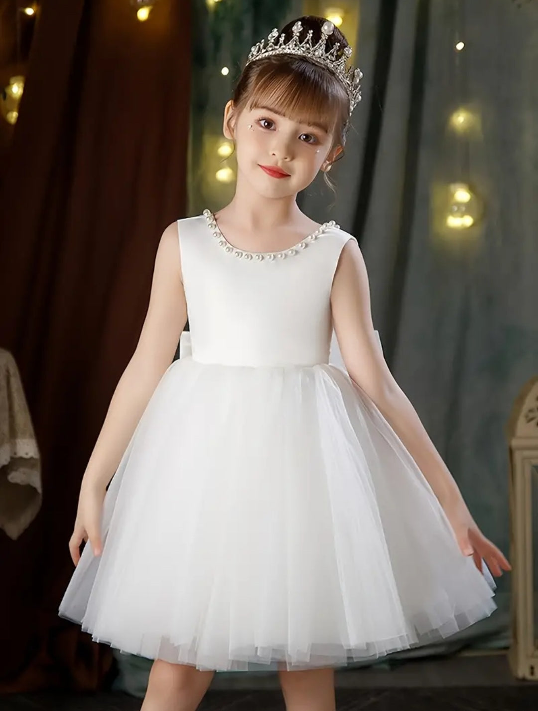 White Special Occasions Dress Ball Gown 