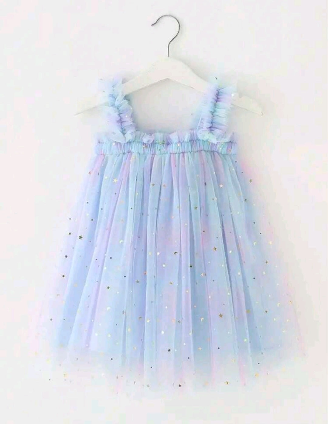 Blue Purple Star Tulle Dress 1000522