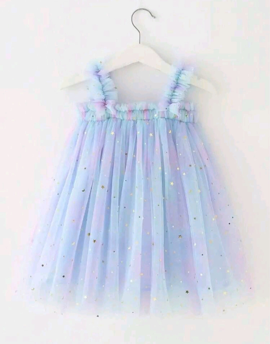 Blue Purple Star Tulle Dress 1000522