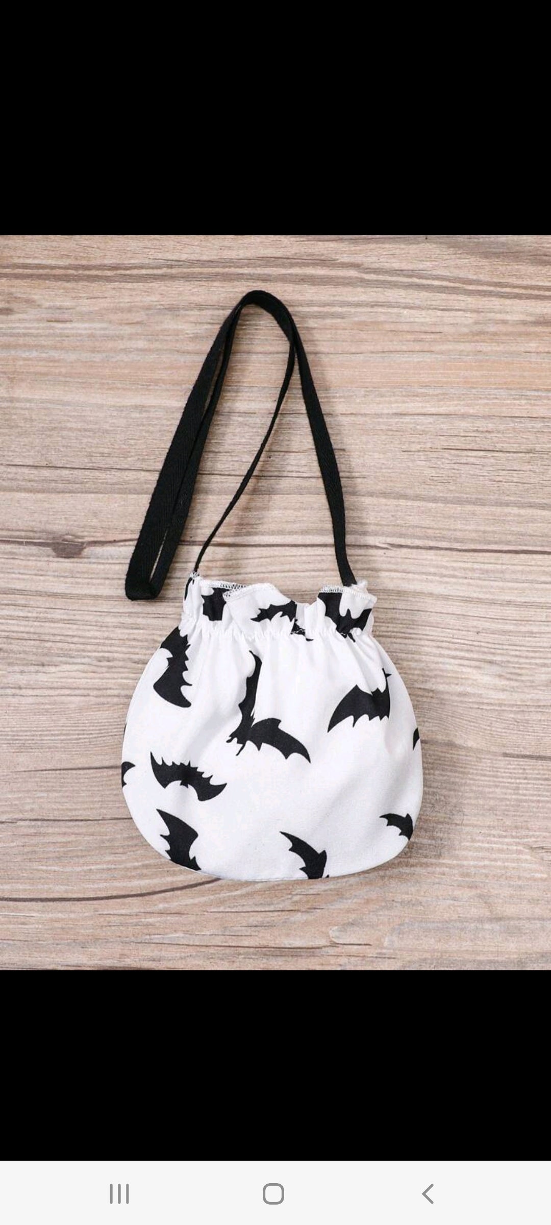 Halloween Black and White Dress with Bag 1000989