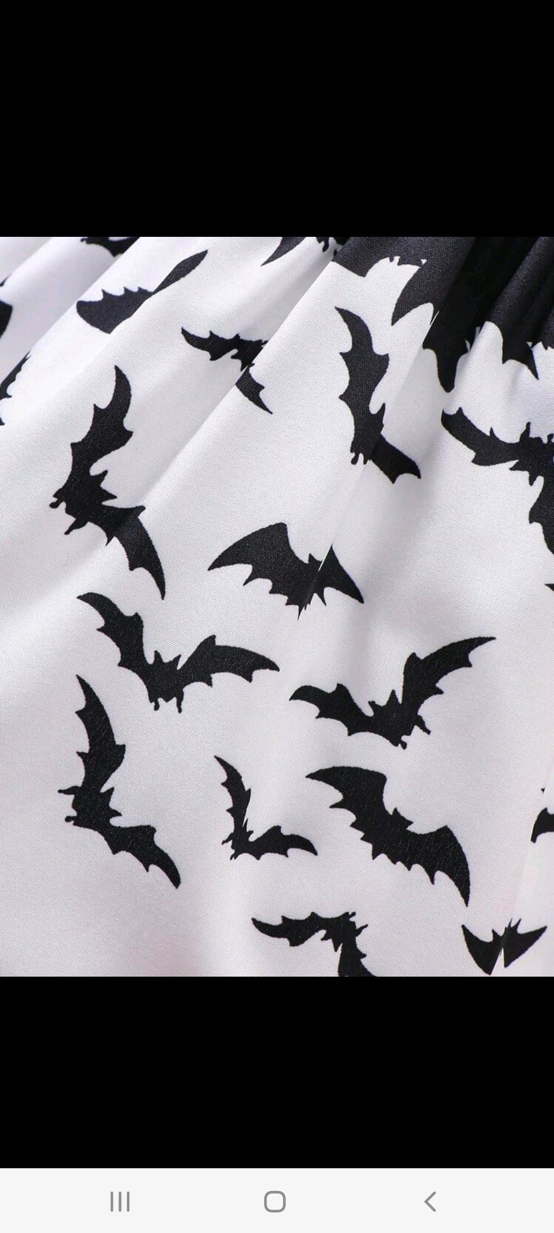 Halloween Black and White Dress with Bag 1000989