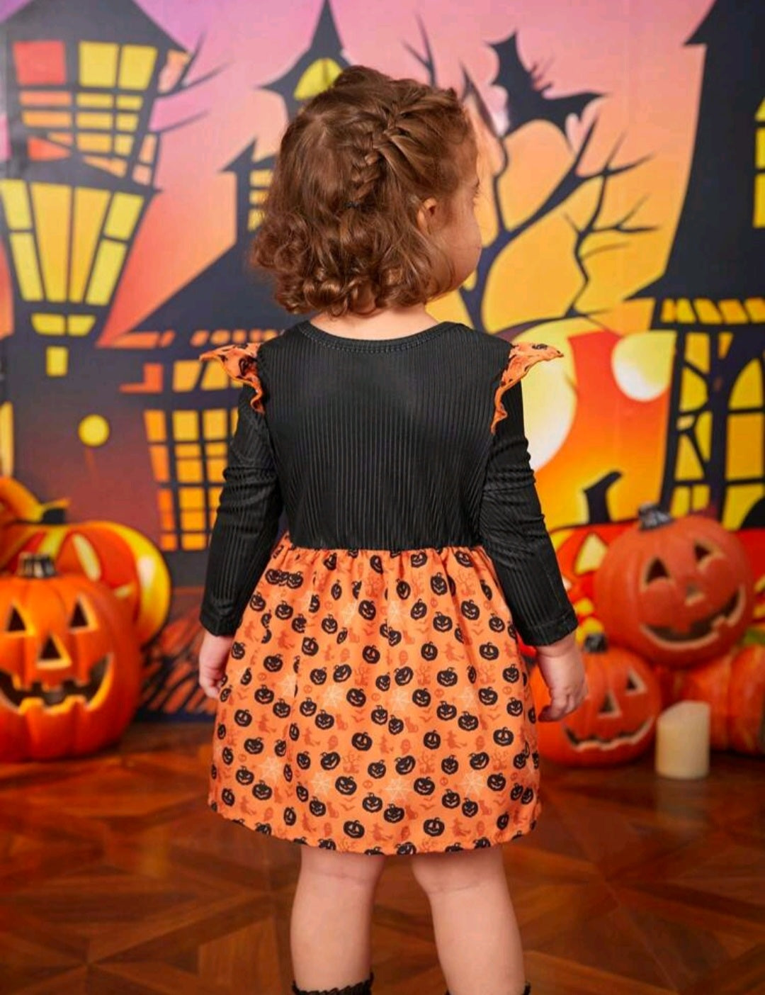 BOO Halloween Dress Black and Orange COMING SOON 