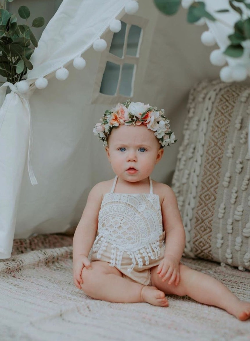 Lace Boho Romper 1000631