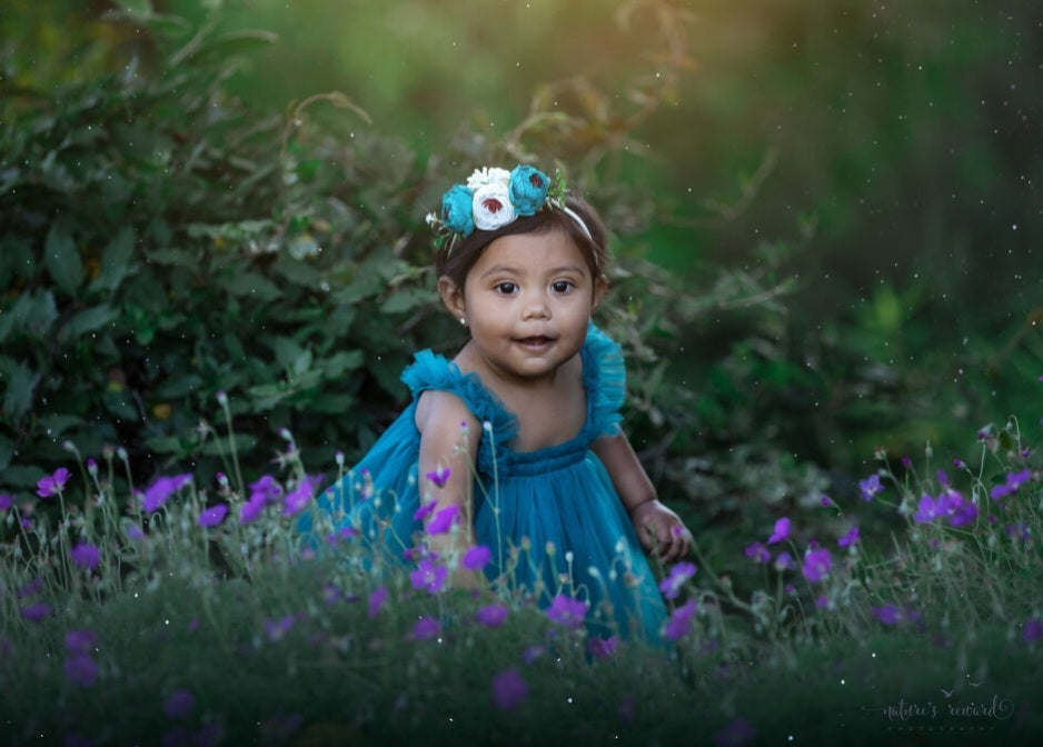 Turquoise Tulle Dress