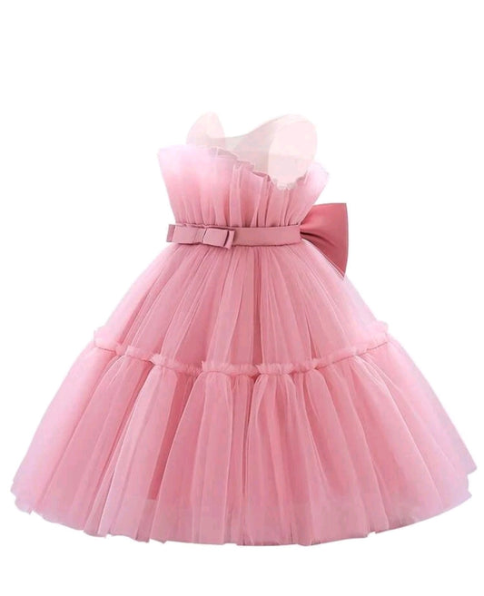 Dusty Pink Dress WITH BigBow