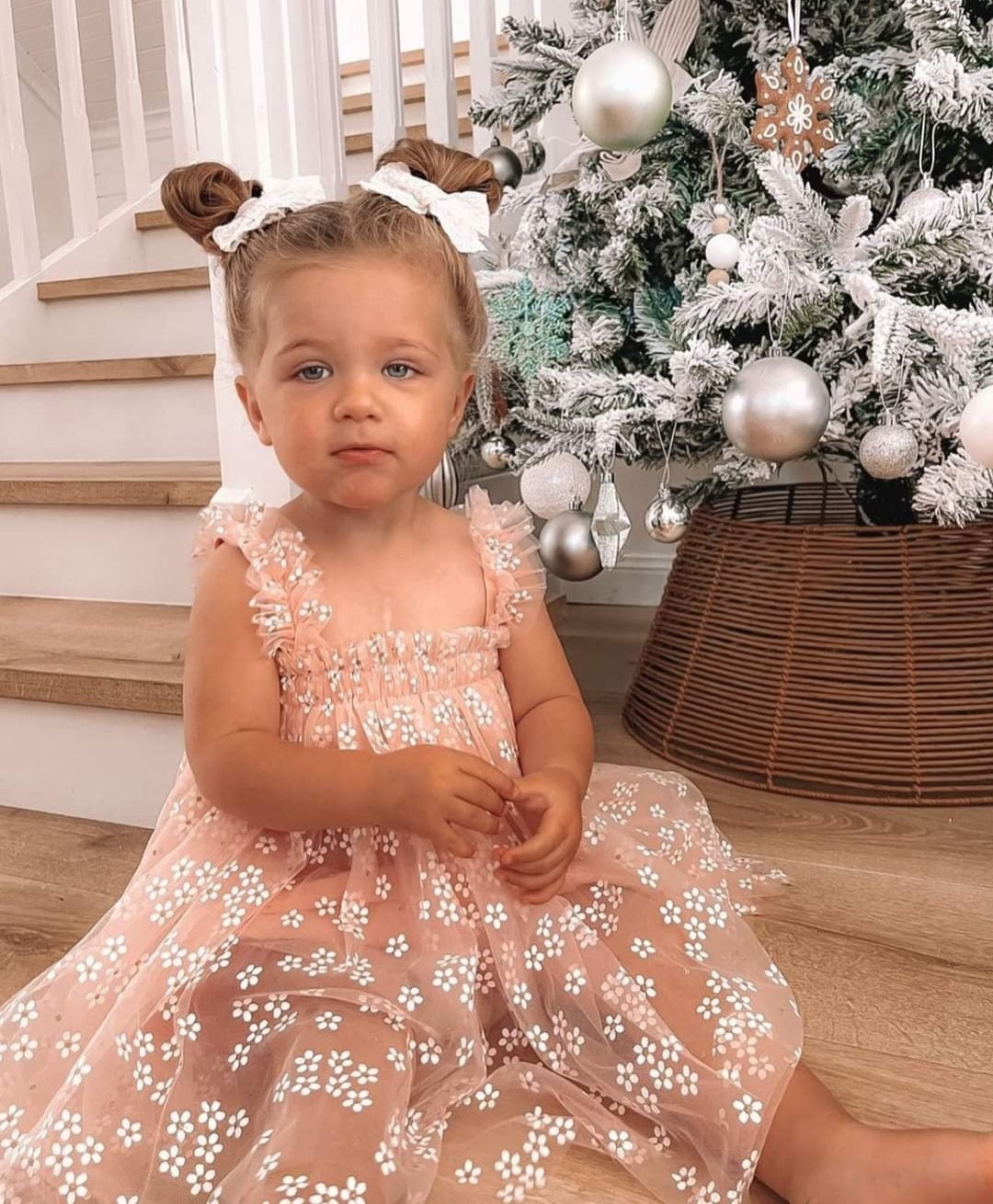 Pink Daisy Tulle Romper  1000191