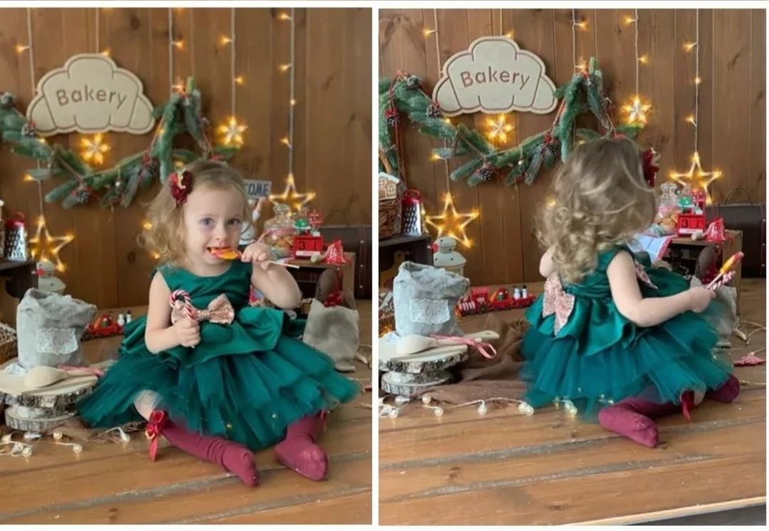 Forest Green Special Occasions Dress
