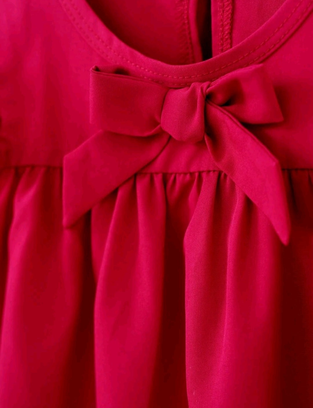 Red Fly Sleeve Dress