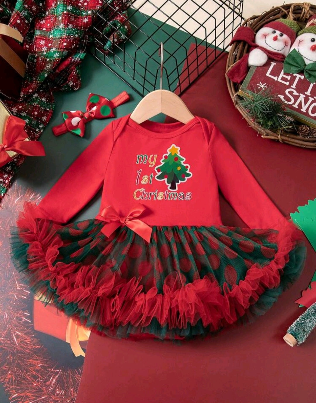 My First Christmas Romper and Tutu 1001187