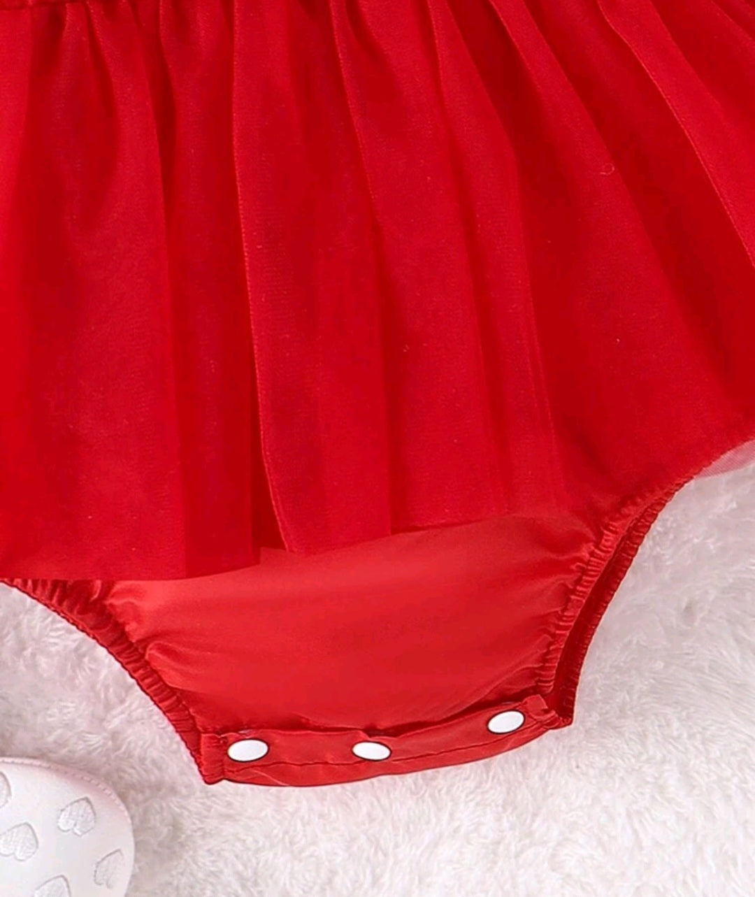 Red Balloon Sleeve Romper and Headband 1000722