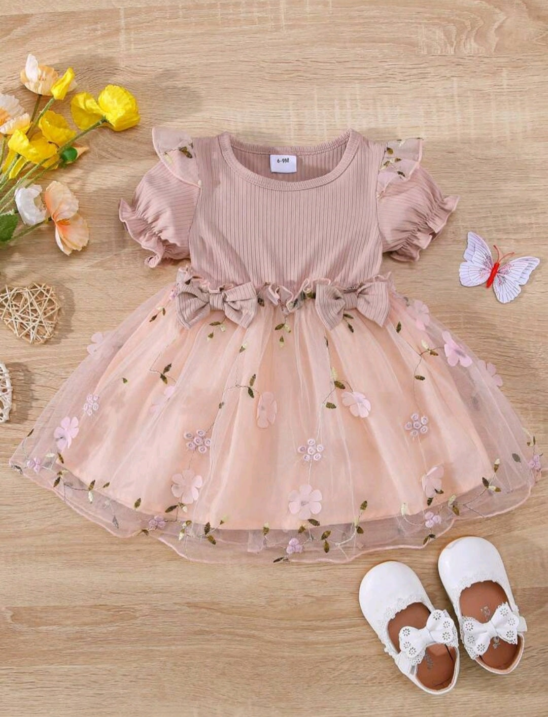 Floral Embroidered Dress 1000779