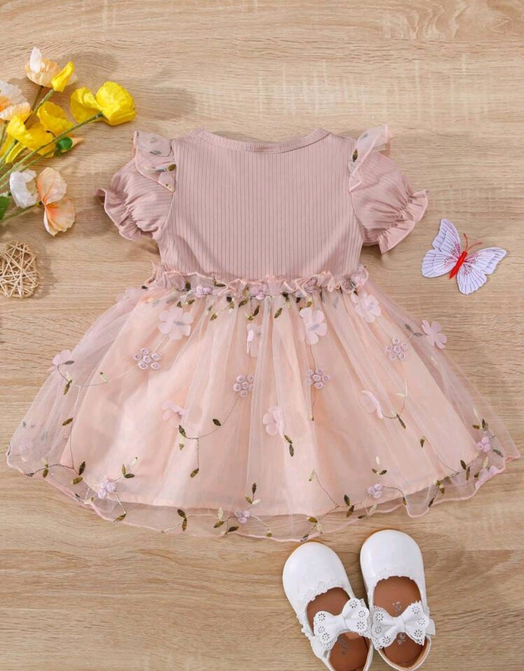 Floral Embroidered Dress 1000779