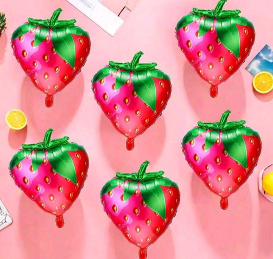 6PCS Strawberry Balloon Set