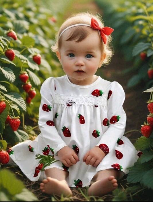 Strawberry Dress (Berry First Birthday, Sweet to Be 2,  A Berry Sweet Girl is Turning 3) 1001103