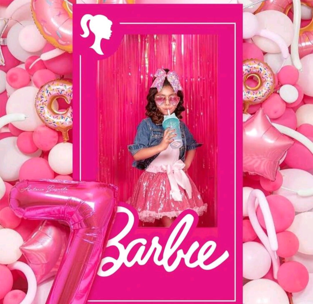 Barbie Photo Booth Banner