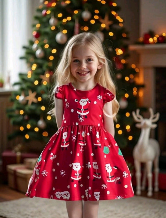 Christmas Dress Maroon 1000642