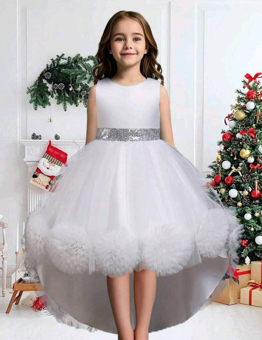 White Special Occasions Ball Gown 