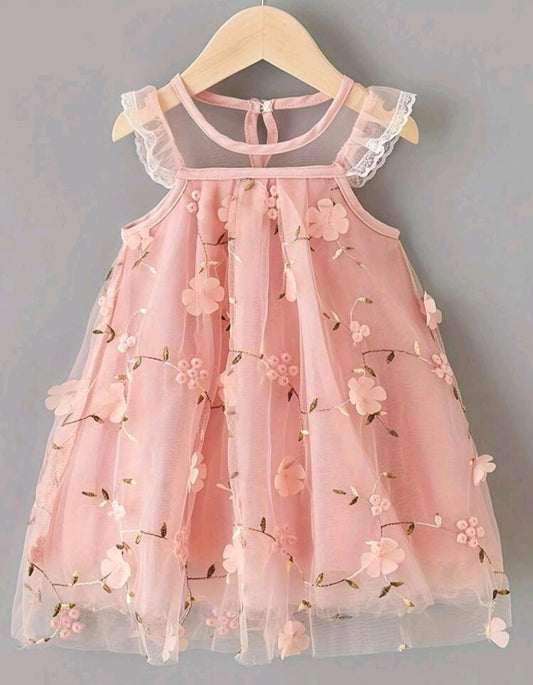 Floral Pink Dress 1000934