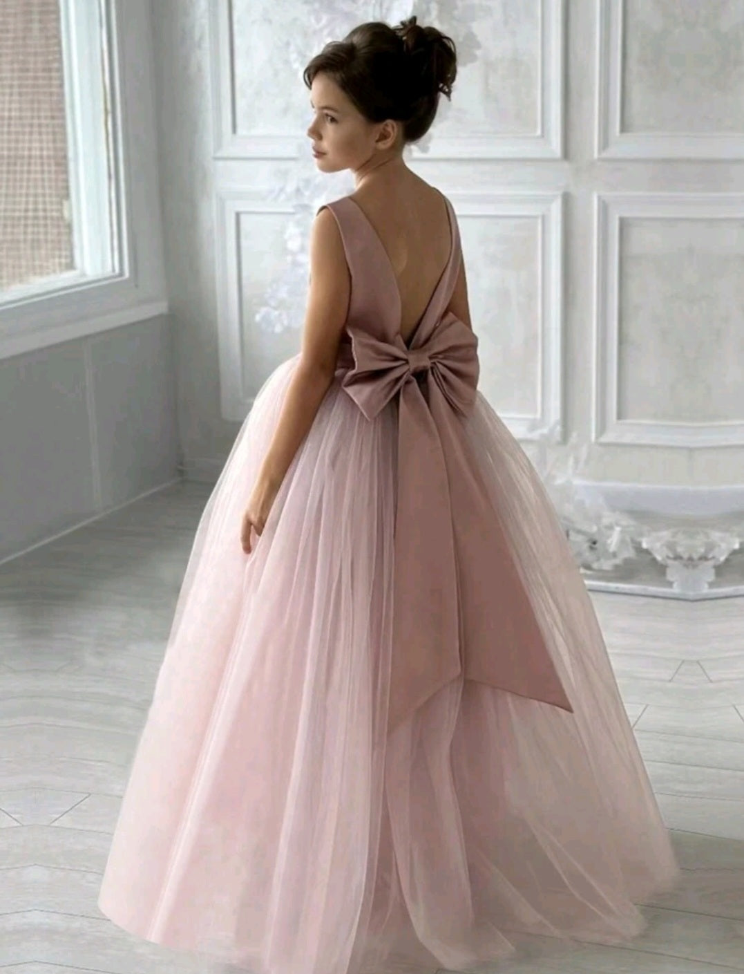 Pink Formal Dress with Headband 1000998