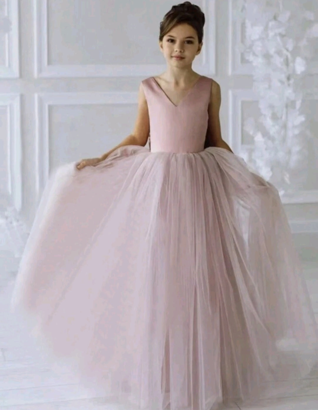 Pink Formal Dress with Headband 1000998