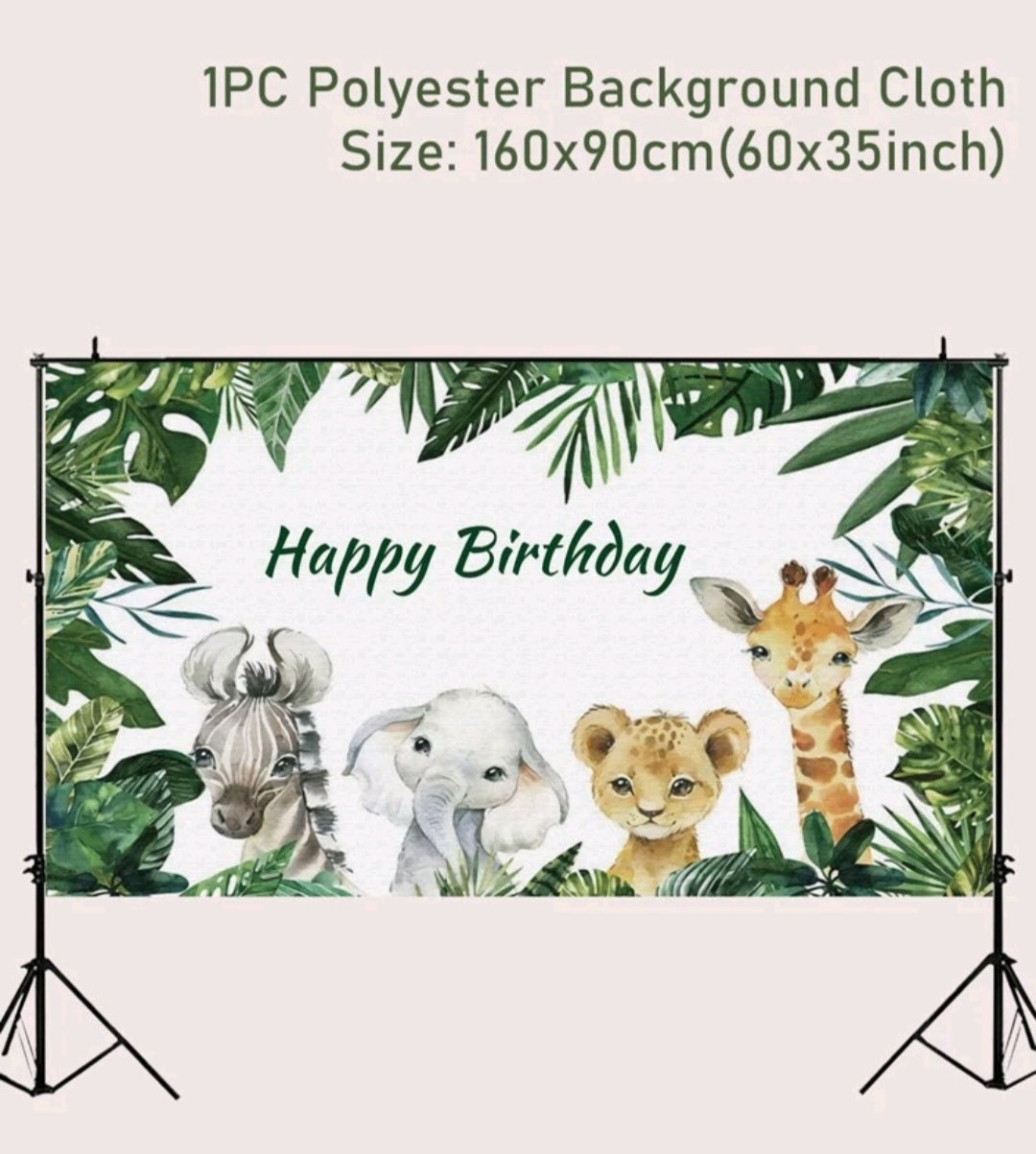 Animal Party Backdrop